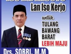 Profil Sobri Sosok Calon Bupati Tubaba yang memiliki Tekad dan berpengalaman.