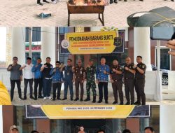 Kejaksaan Musnahkan Barang Bukti Narkoba dan Senjata Tajam, Masyarakat Diminta Bersatu Lawan Kejahatan.