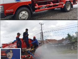 ‎Debu Jalan Provinsi Dikeluhkan Warga, DPKP Tubaba Turun Tangan Semprot Jalan.  ‎  ‎