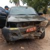 ‎Mobil Hilux Berplat Merah Masuk Siring, Pengemudi Dilarikan ke Rumah Sakit.  ‎