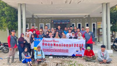 ‎Peringati Hari Desa Nasional 2026, Pemerintah Tiyuh Daya Asri Gotong Royong Bersama Mahasiswa KKN ITERA.  ‎