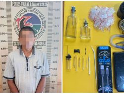 Satresnarkoba Polres Tulang Bawang Barat Amankan Seorang Pria Paruh Baya,Terkait Penyalahgunaan Narkotika.