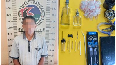 Satresnarkoba Polres Tulang Bawang Barat Amankan Seorang Pria Paruh Baya,Terkait Penyalahgunaan Narkotika.