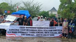 Polres Tulang Bawang Barat laksanakan Pengamanan kegiatan Aksi Damai Penyampaian Aspirasi Forum Masyarakat Bandar Dewa Bersatu (FMBB).