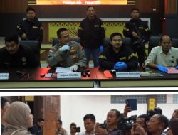 Polres Tulang Bawang Barat Gelar Press Release, Paparkan Keberhasilan Pengungkapan Kasus Curas 800 juta Bersenpi.