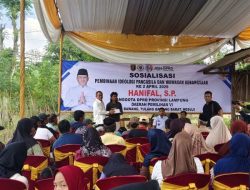 ‎Penguatan Ideologi Pancasila Menggema di Tiyuh Karta Sari, Warga Antusias Sambut Sosialisasi Hanifal, S.P, Anggota DPRD Lampung.  ‎