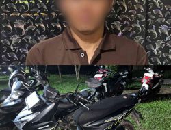 Satreskrim Polres Tulang Bawang Barat Amankan Pelaku Curat di Tiyuh Kagungan Ratu Agung.