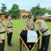 Kapolres Tulang Bawang Barat Pimpin Upacara Serah Terima Jabatan Kabag Ops, Kapolsek Tumijajar dan Kapolsek Gunung Agung.