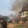 Kebakaran Hebat Melanda Pasar Mulya Kencana, 75 Persen Kios Hangus Terbakar.
