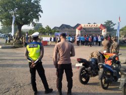 Semarak Fun walk Happy Bareng di Tubaba Bersama TVRI Lampung, Polres Tulang Bawang Barat Pastikan Kegiatan Berjalan Aman dan Lancar.