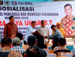 ‎Penguatan Ideologi Pancasila Menggema di Tiyuh Marga Kencana, Warga Antusias Ikuti Sosialisasi H. Putra Jaya Umar.  ‎