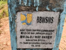 Puluhan Tahun Tak Berfungsi, Jaringan Irigasi di Tulang Bawang Barat Sisakan Tanda Tanya Besar.
