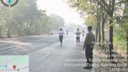 Polres Tulang Bawang Barat Amankan Kegiatan Colour Run Remind Festival 2026 di Lapangan Pulung Kencana.