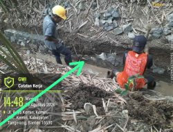 CV. Yenni Lestari Disorot Humas DPP GWI: Pemasangan Batu Spalnya Hanya Satu Lapis Disenderkan Ketanah Diduga Kurangi Volume.