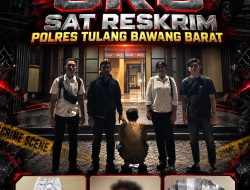 Satreskrim Polres Tulang Bawang Barat Ungkap Pelaku Tindak Pidana Persetubuhan anak di bawah umur.