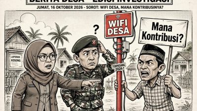 Diduga Pasang Tiang WiFi di Tanah Warga Tanpa Musyawarah, Pihak Kades Tatakarya Akui Tak Ada Kontribusi dan Klaim Ada Izin TNI.